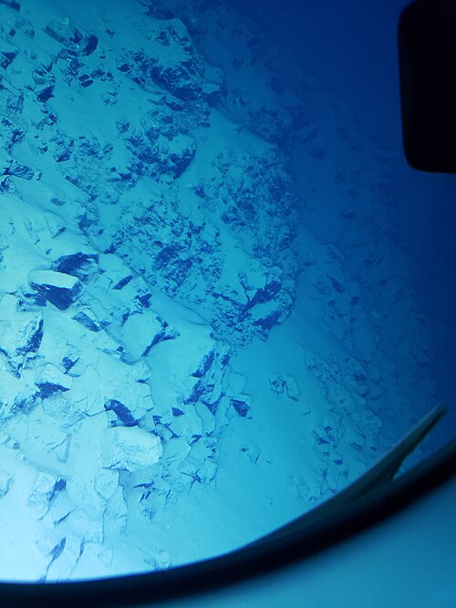 The Challenger Deep, the deepest point of the ocean.