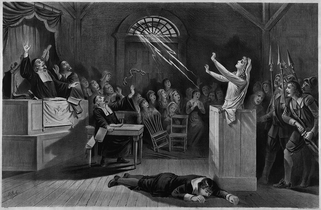 The 1692 Salem witch trials.